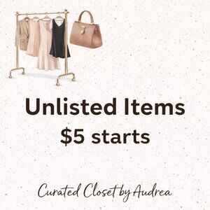 NWT/NWOT/EUC Clothing - $5 Starts -Thank You For Your Purchase